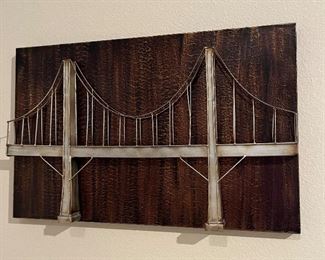 suspension bridge wall art