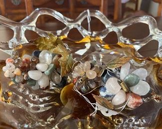 glass and stone arrangements