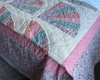 Gorgeous hand sewn antique quilt