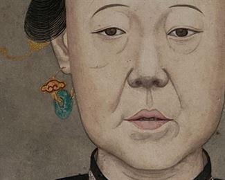 Marching 19th century Qing dynasty portrait