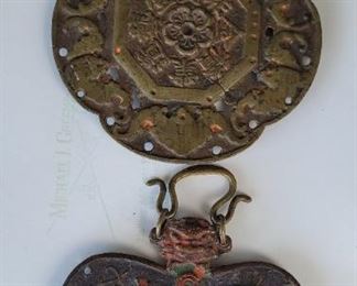 Pair of bronze Chinese talisman , 19th century or earlier?