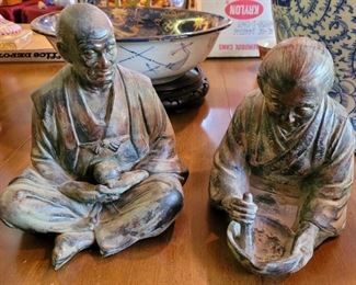 Pair of 19th century Asian figurals