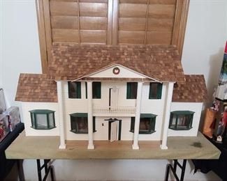 Large Southern Mansion, needs a little work and love but a solid house, great fix and flip, the table is part of the display.