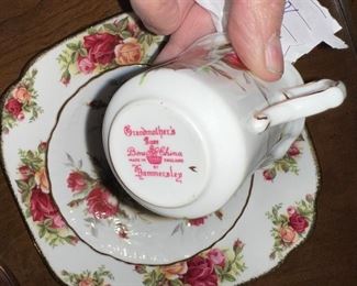English Bone China by Hammersley  Grandmother's Rose and Victorian Violets $30ea