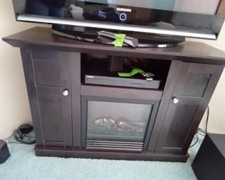 Electric  Fireplace Heater TV Stand