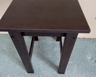 Wood side table