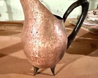 Mid Century Pitted Coper Water Jub