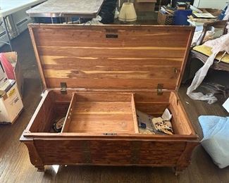 Inside Beautiful Cedar Chest