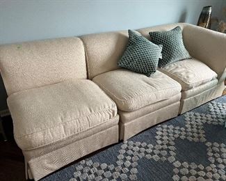 Down filled sectional sofa