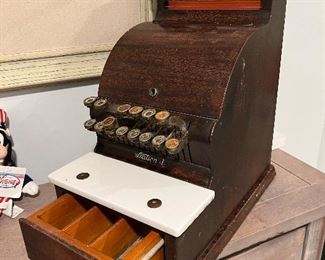 Antique National cash register