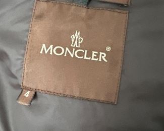 Moncler down jacket, size 4