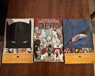 Batman & Walking Dead paperback comic books