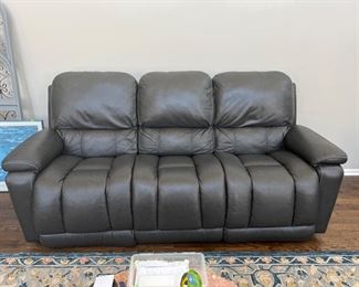 Leather LA-Z-BOY power reclining sofa