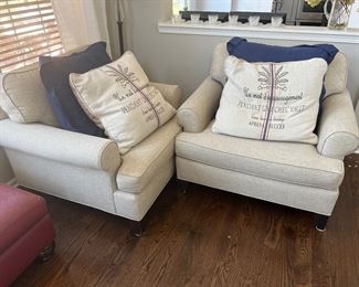 Upholstered chairs (Calico Corners upholstery)