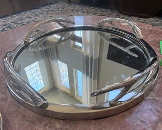 Mirrored antler tray