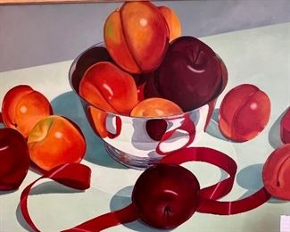 "Ribbons" 4' x6' original oil painting by Sal Salinero, being sold for the Key West Women's Club.