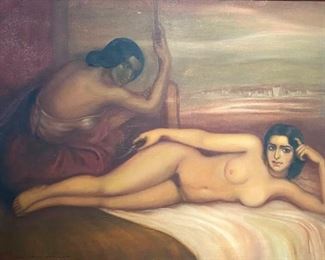 Antique Original Julio Romero de Torres Painting