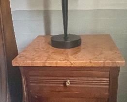 Antique Marble Top Night Stand