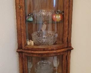 Lighted curio cabinet