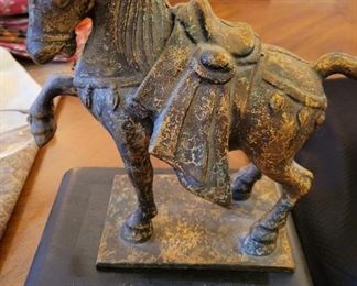 Oriental horse statue