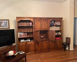 3 pc = wall unit- comes apart  great condition