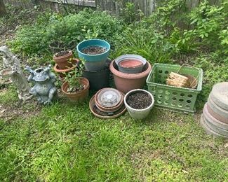 yard -planters and decor 
