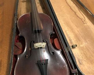 Old Violin and Case