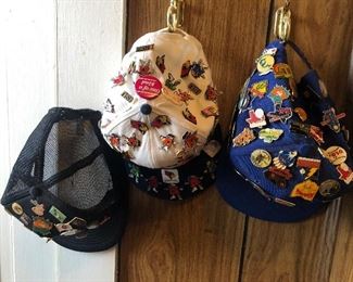 Hats with collectible pins