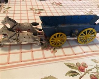 Cast Iron Wagon and Horses - we have 2
