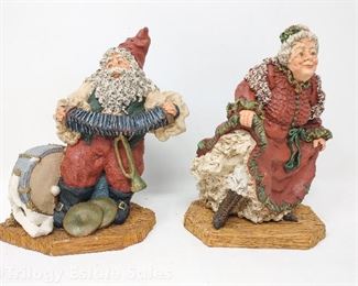 June C. McKenna 1994 "Santa's One Man Band" and "Dancing To The Tune" Mrs. Claus Both Signed and Numbered