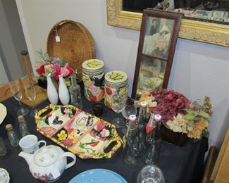 FITZ & FLOYD, 1900 VICTORIAN MIRROR, & OTHER FINE ITEMS