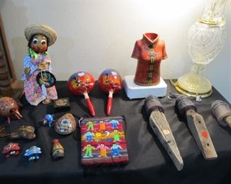 HANDMADE OAXACAN MEXICO ART, ANTIQ TELEPHONE POLE INSULATORS