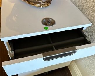 Locked jewelry cabinet 