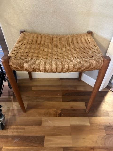 Mid Century Danish Design Teak Stool 