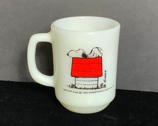 Fire King 1958 Snoopy Coffee Cup