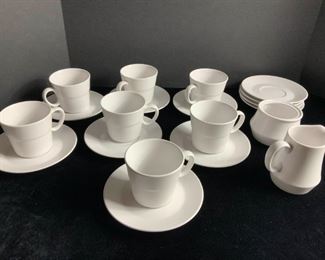 Noritake Pearl White Cups Saucers Plus More