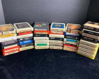 8 Track Tapes Including Carole King, Janis Joplin, Bee Gees