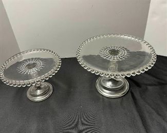 Clear Glassware Cake Platters