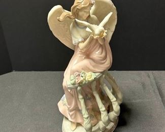 Porcelain Angel with a Dove