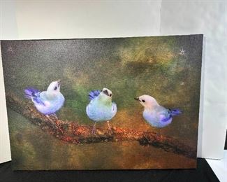 Large Bird Print on Canvas