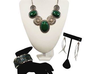 Green Silver Jewelry