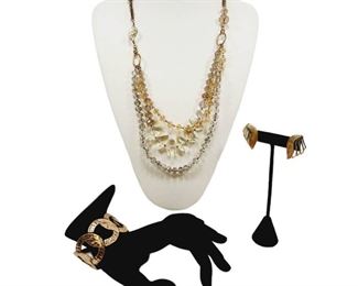 MultiBeaded Necklace  Bracelet  Earrings