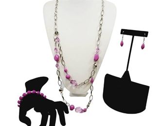 Purple Silver Jewelry