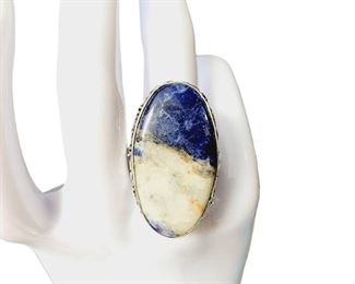 Sterling Silver Beautiful Sodalite Ring