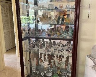 Cabinet full of Lalique, Baccarat, Herend, Daum, Waterford, Lladro & More