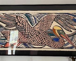 Wes Anderson (hand painted by his grandchildren) 