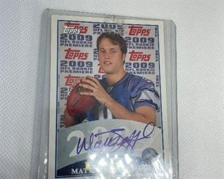 Matthew Stafford Rookie Sports Card