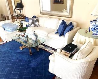Arm Chairs - Sofa / Couch - Coffee Table - Area Rug  