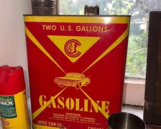 Vintage gas can