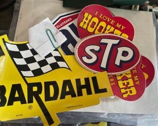 Vintage stickers STP Bardahl etc
